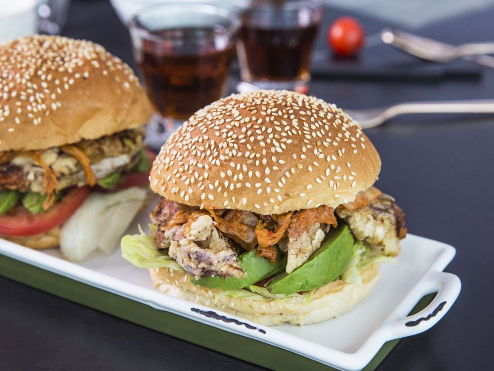 泡菜软壳蟹汉堡的做法