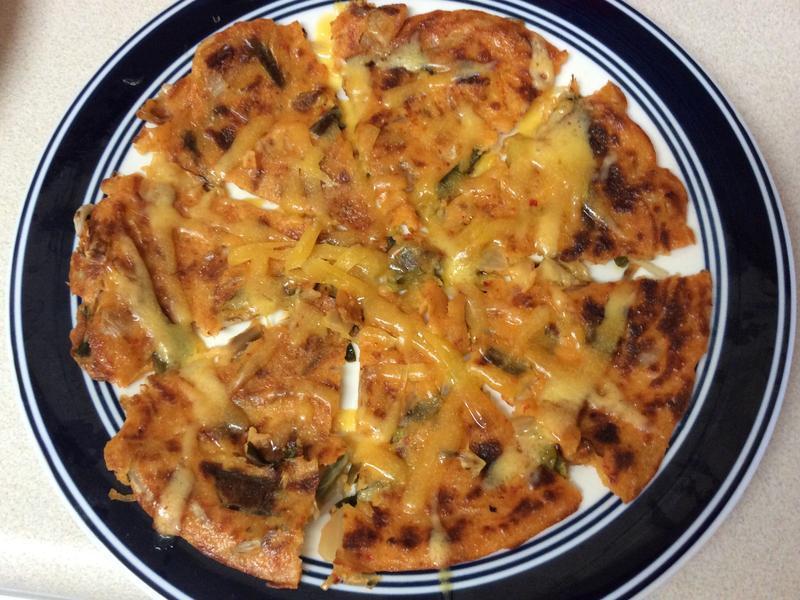 起司泡菜煎饼的做法