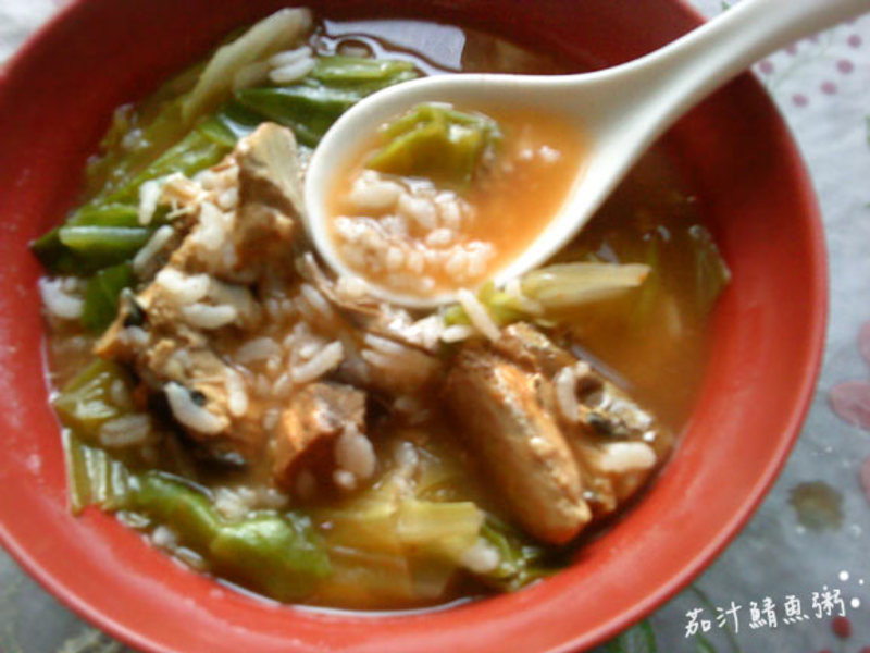 茄汁鲭鱼粥的做法