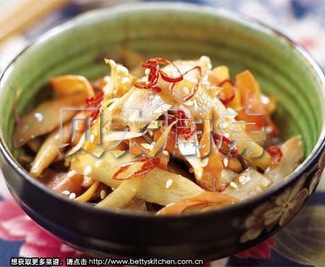 香炒牛蒡的做法