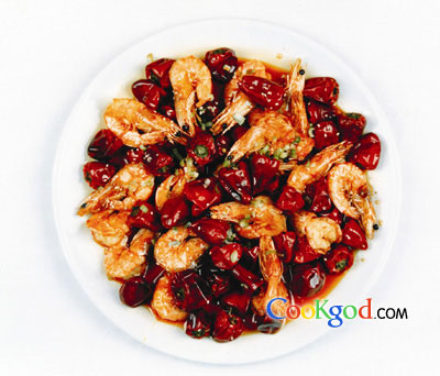 香辣开片虾的做法