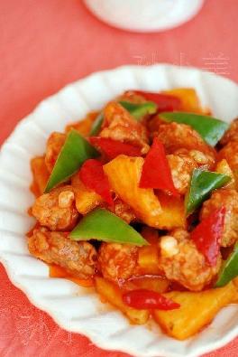 菠萝咕噜肉的做法