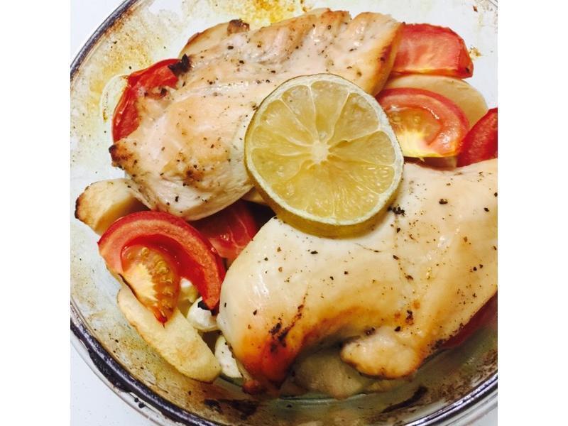 蜂蜜苹果烤鸡的做法