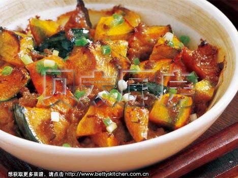 肉酱南瓜的做法