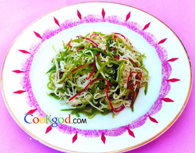 芥末三丝的做法