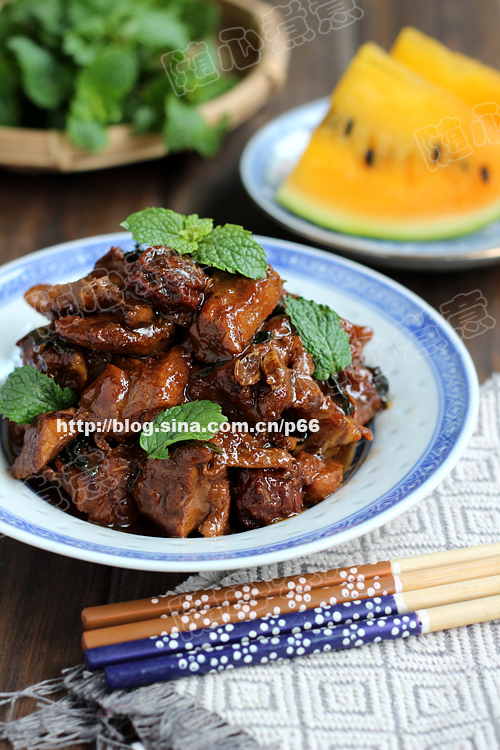 炎炎夏季解暑开胃菜——酸梅薄荷鸭的做法