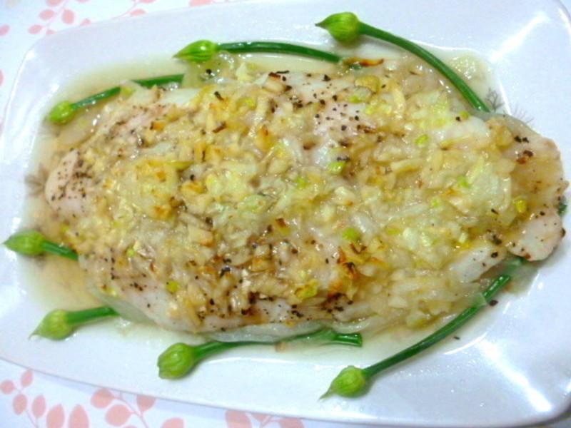 葱蒜烤鱼片的做法