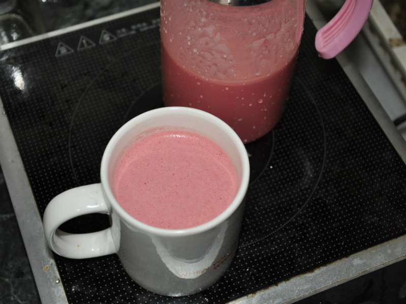 营养好喝甜菜根豆浆的做法