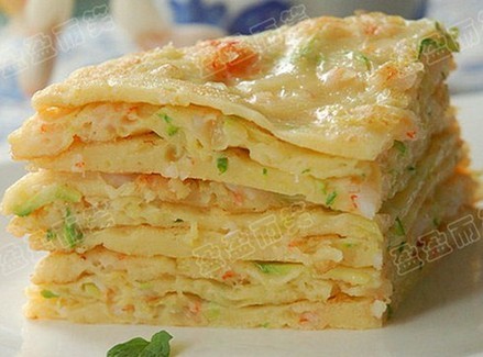 西葫芦鲜虾饼的做法
