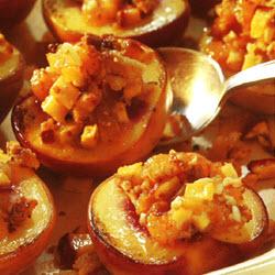 香烤酿鲜桃的做法