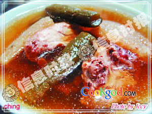 花瓜竹笙鸡汤的做法