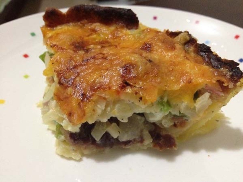 小烤箱完成-蔬菜咸派!的做法