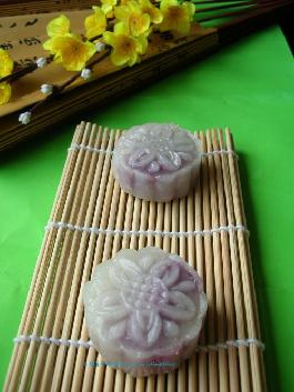 紫心水晶月饼的做法