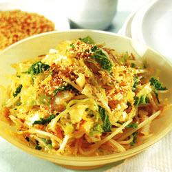 麻香青蔬豆芽的做法