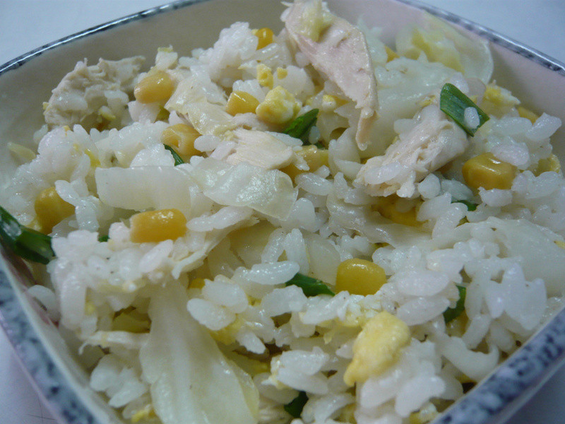 烤鸡炒饭的做法