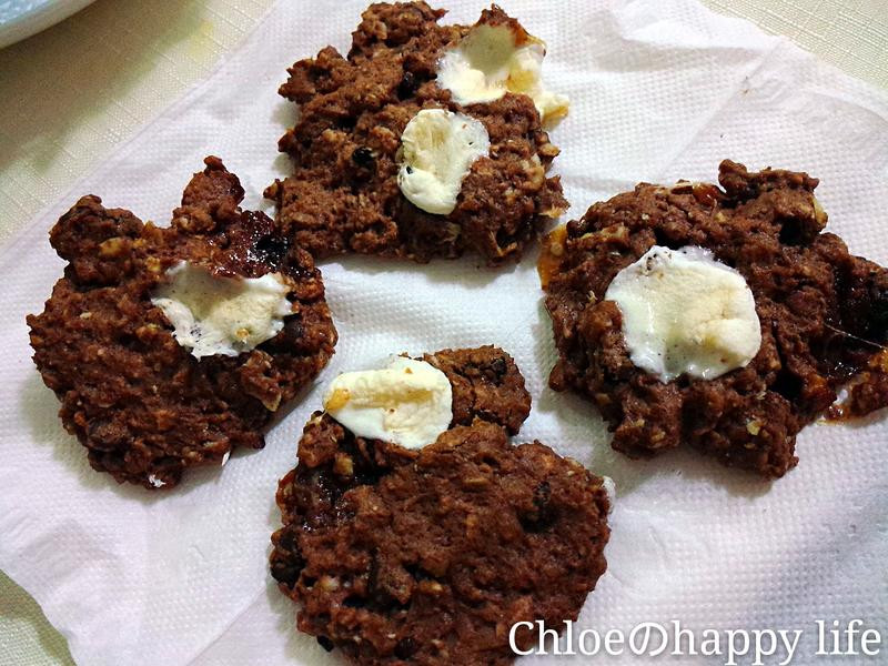 棉花糖巧克力燕麦饼干的做法