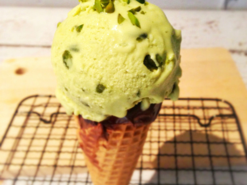 开心果冰淇淋的做法