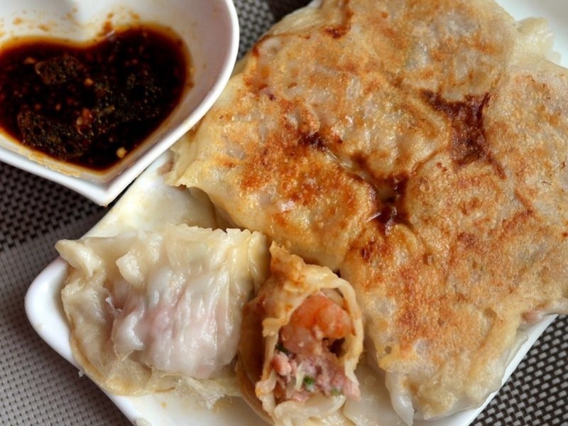 ?【香菜虾仁煎饺】「ギョーザ」佐沾酱的做法