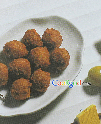 干炸丸子的做法