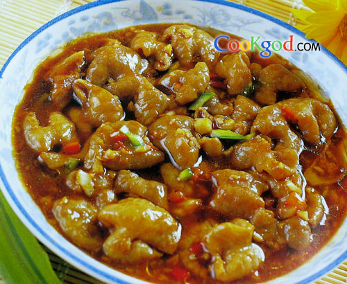 烂蒜烩肥肠的做法