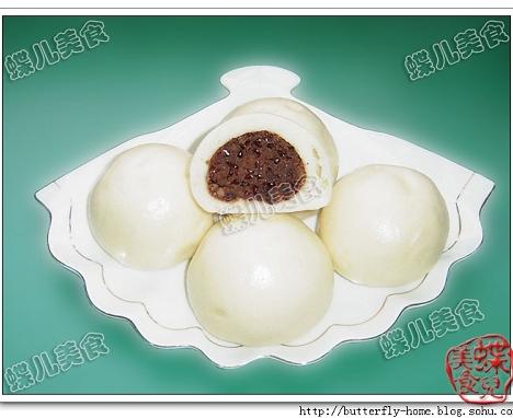 酸奶桂花豆沙馒头的做法