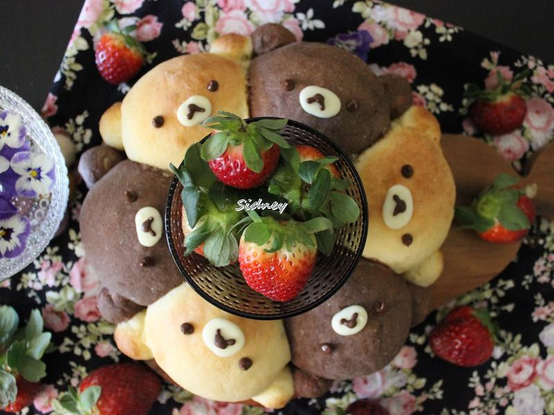 小熊花环菠萝面包的做法