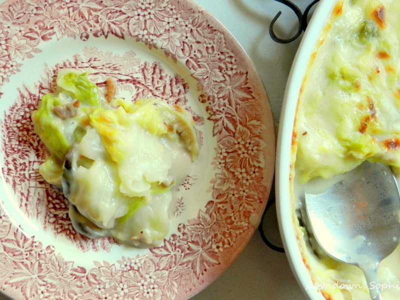 绝无冷场奶油烤白菜的做法