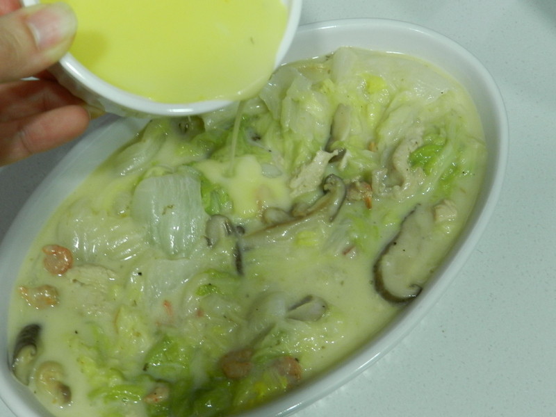 绝无冷场奶油烤白菜的做法