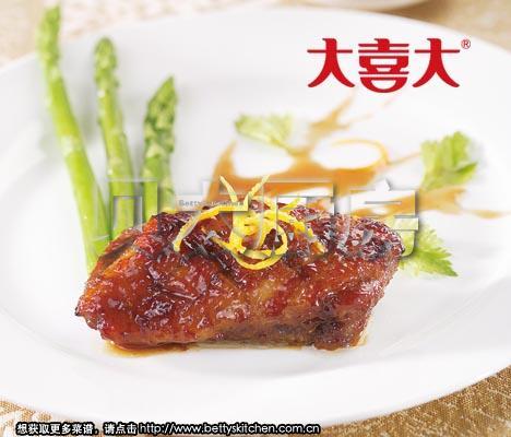 大喜大烧烤酱焗鸭脯的做法