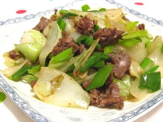 大头葱爆鸡胗的做法