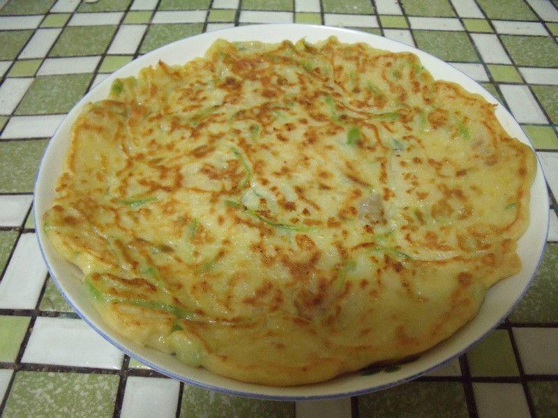 丝瓜煎饼的做法