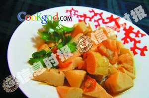 海米焖竹笋的做法