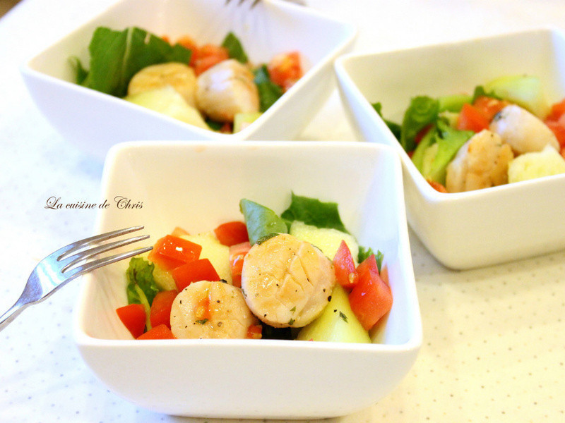 干贝沙拉的做法