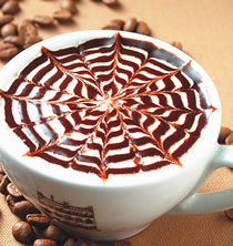 摩卡奇诺–雕花的做法