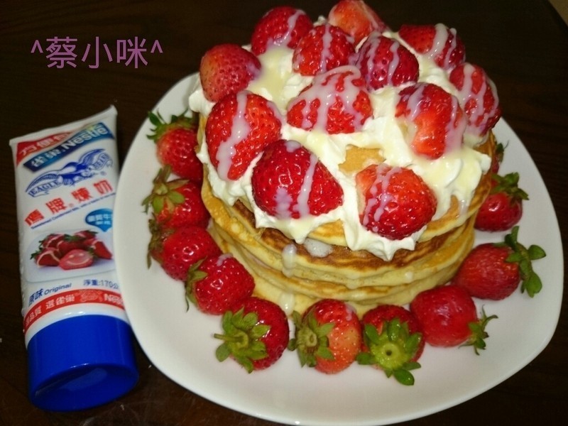 铜锣烧草莓塔~草莓就爱鹰牌炼奶的做法