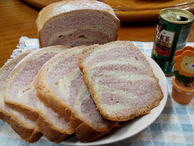 斑马纹面包-パンの锅(胖锅)制面包机的做法