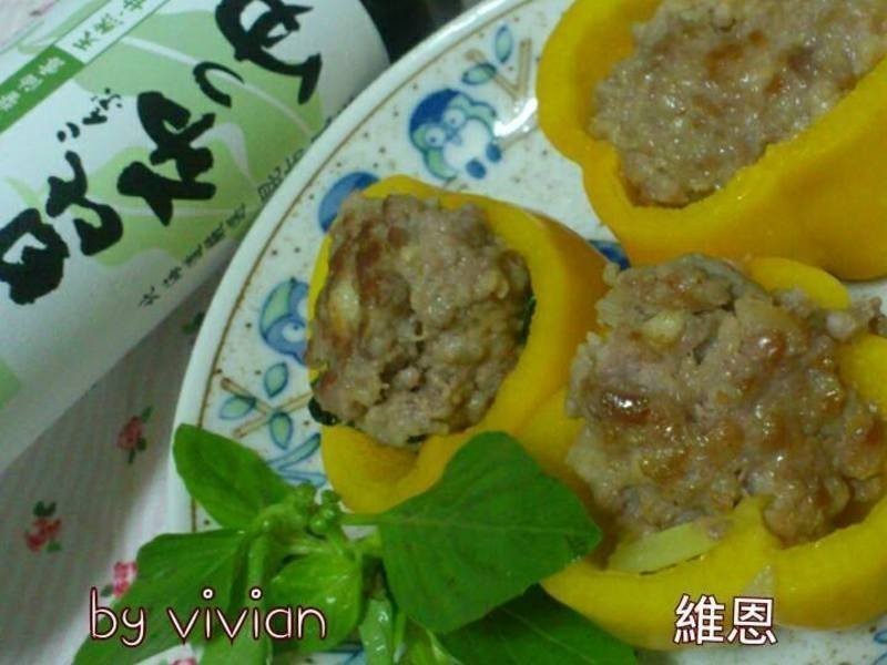 彩椒镶小肉丸的做法
