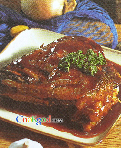 红烧鲽鱼头的做法