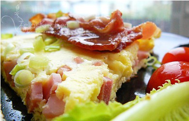 火腿芝士烘蛋的做法