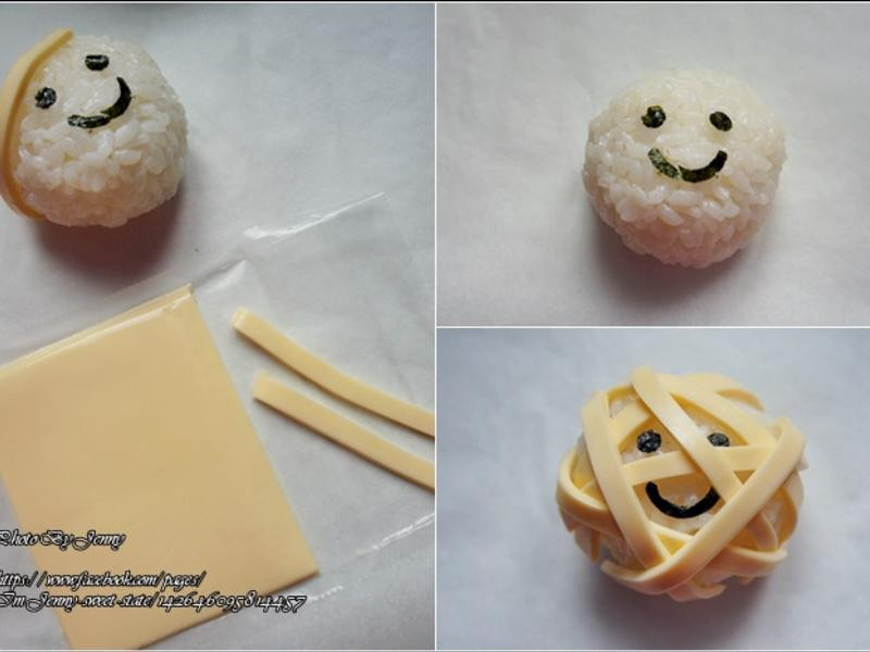 木乃伊、幽灵、骷髅、蝙蝠万圣派对造型便当的做法