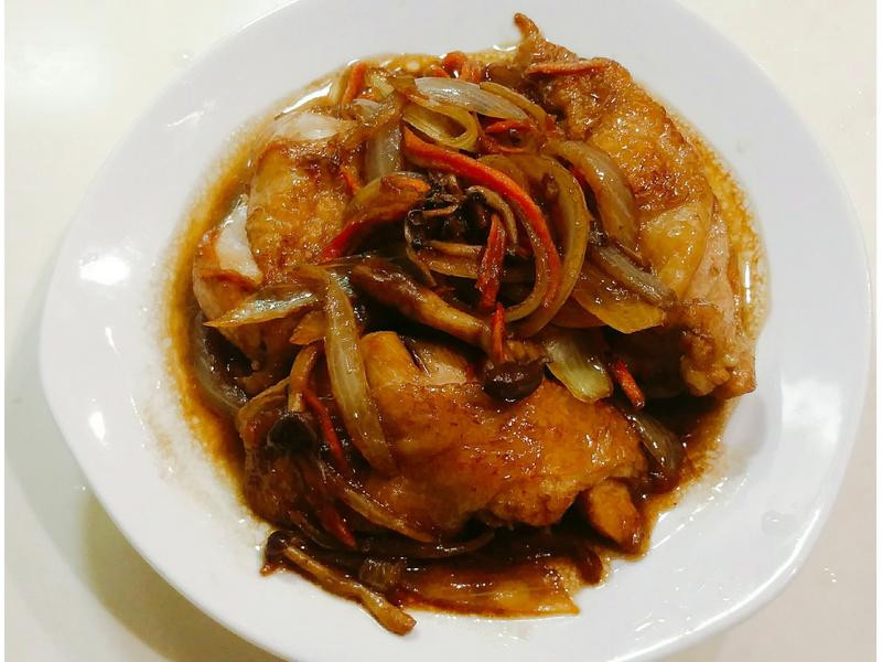 日式风味简易红烧鸡肉的做法