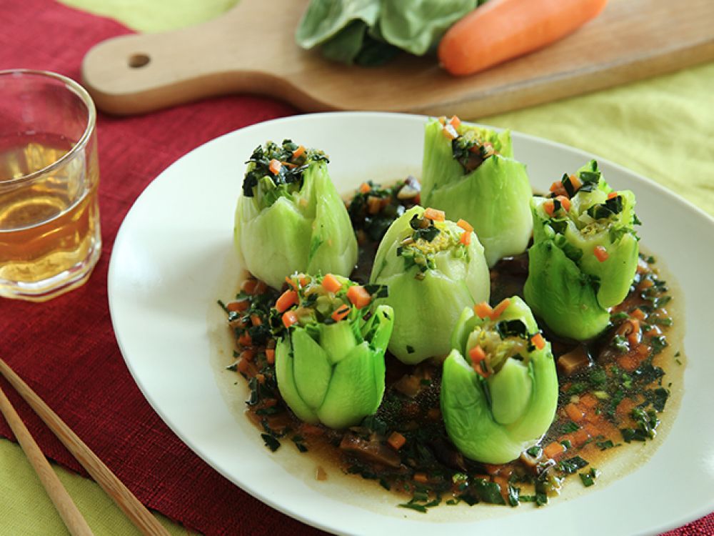 翡翠菜心的做法