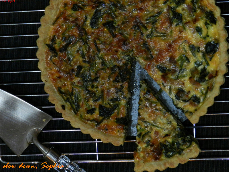 菠菜培根法式咸派的做法