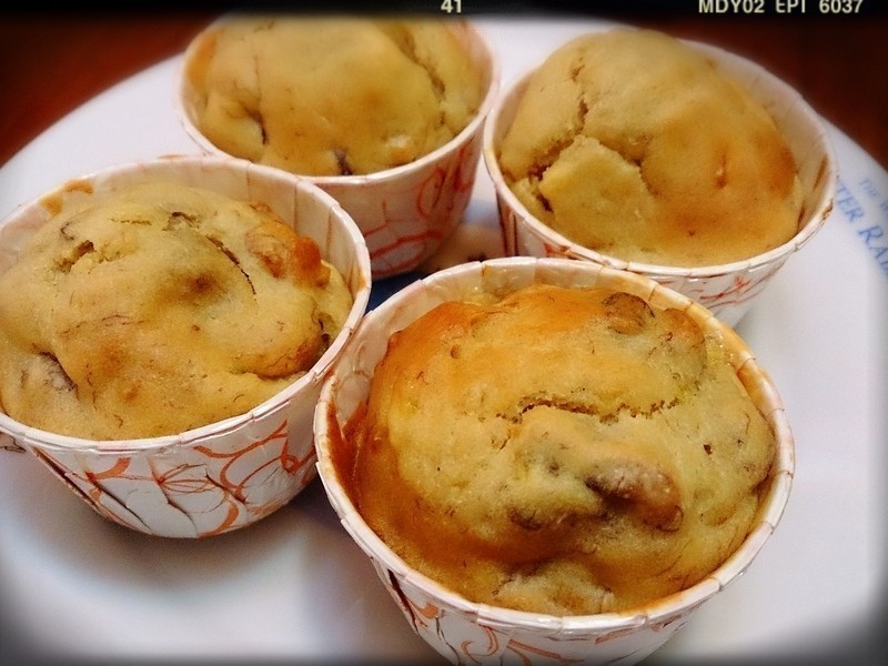 香蕉桃核马芬的做法