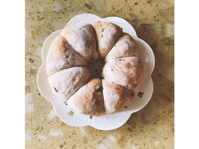 黑糖肉桂葡萄面包的做法