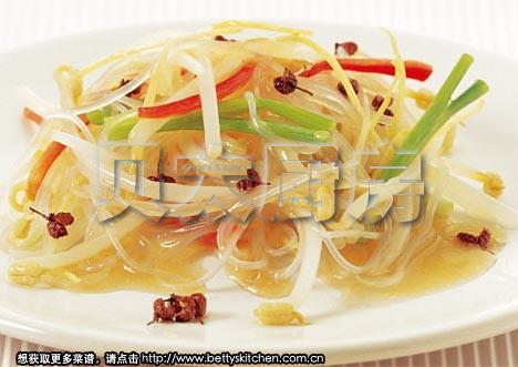 粉丝炒银芽的做法