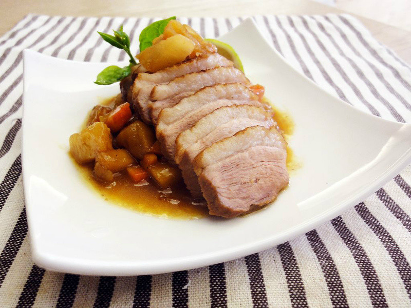 有心食谱:樱桃鸭胸佐凤梨蜜酱的做法