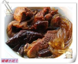 家鸡炖双茹粉条的做法