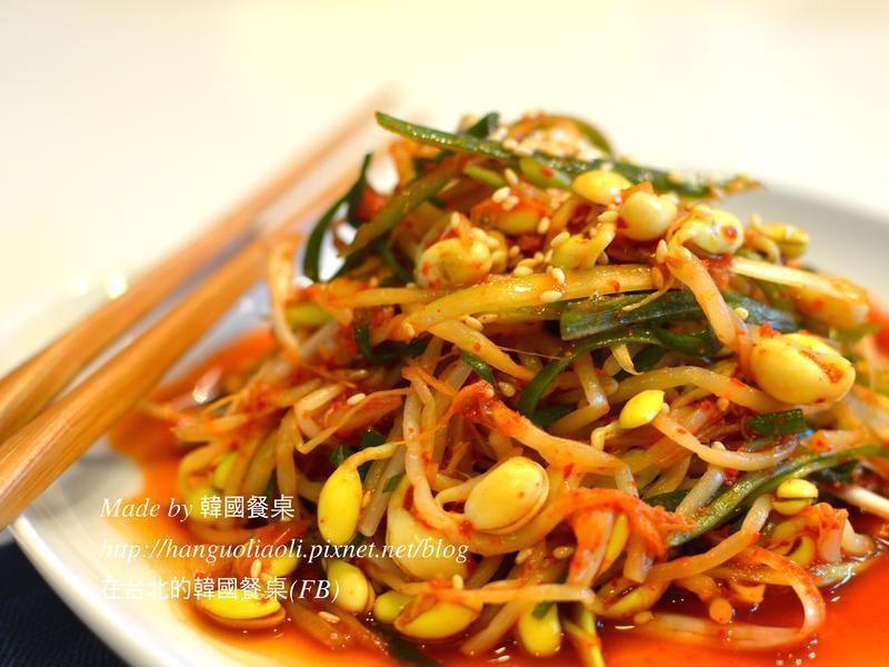 韩式凉拌黄豆芽葱丝的做法