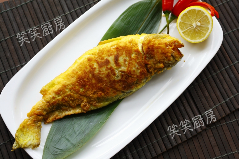 笑笑厨房创意菜——糯粽釀黄鱼的做法